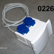 RIMOR gniazdo podwójne zewnętrzne 220V  Schuko - 0226A