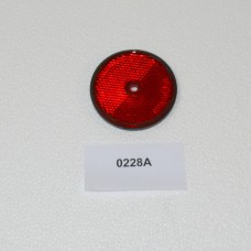 RIMOR odblask okrągły czerwony śred. 60 mm na wkręt - 0228A